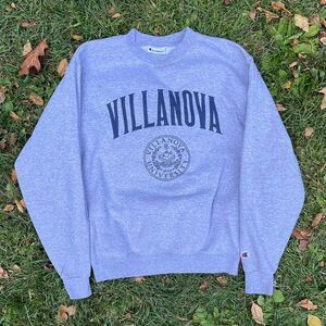 Vintage Villanova Champion Men's Grey Sweatshirt